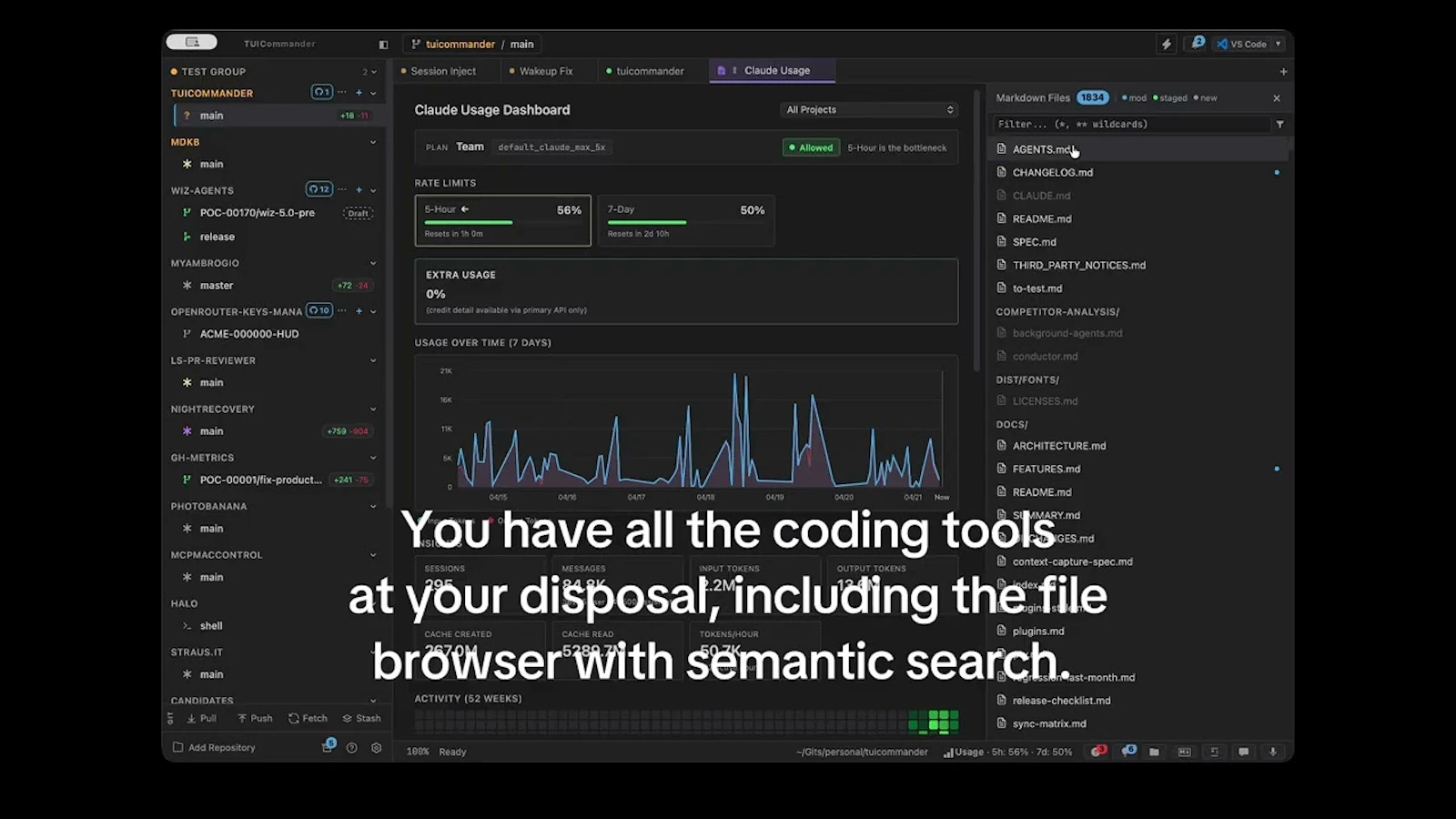 TUICommander screenshot 1 (video preview)