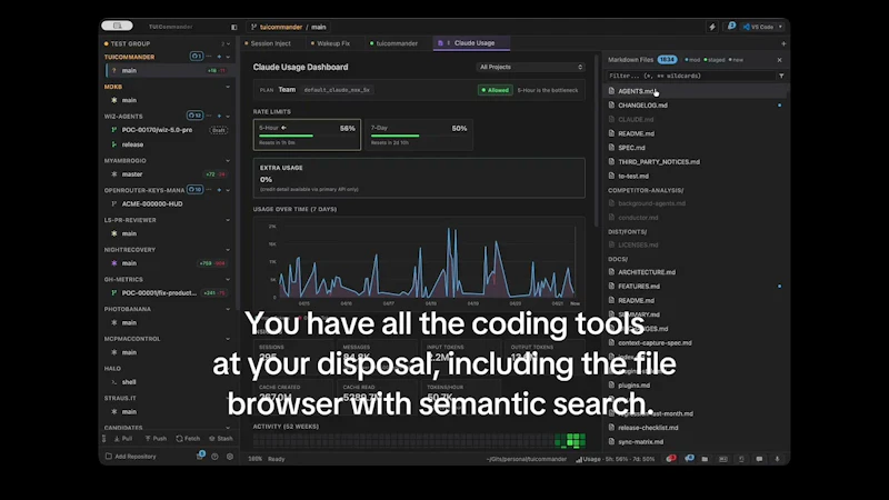 TUICommander screenshot 1 (video preview)