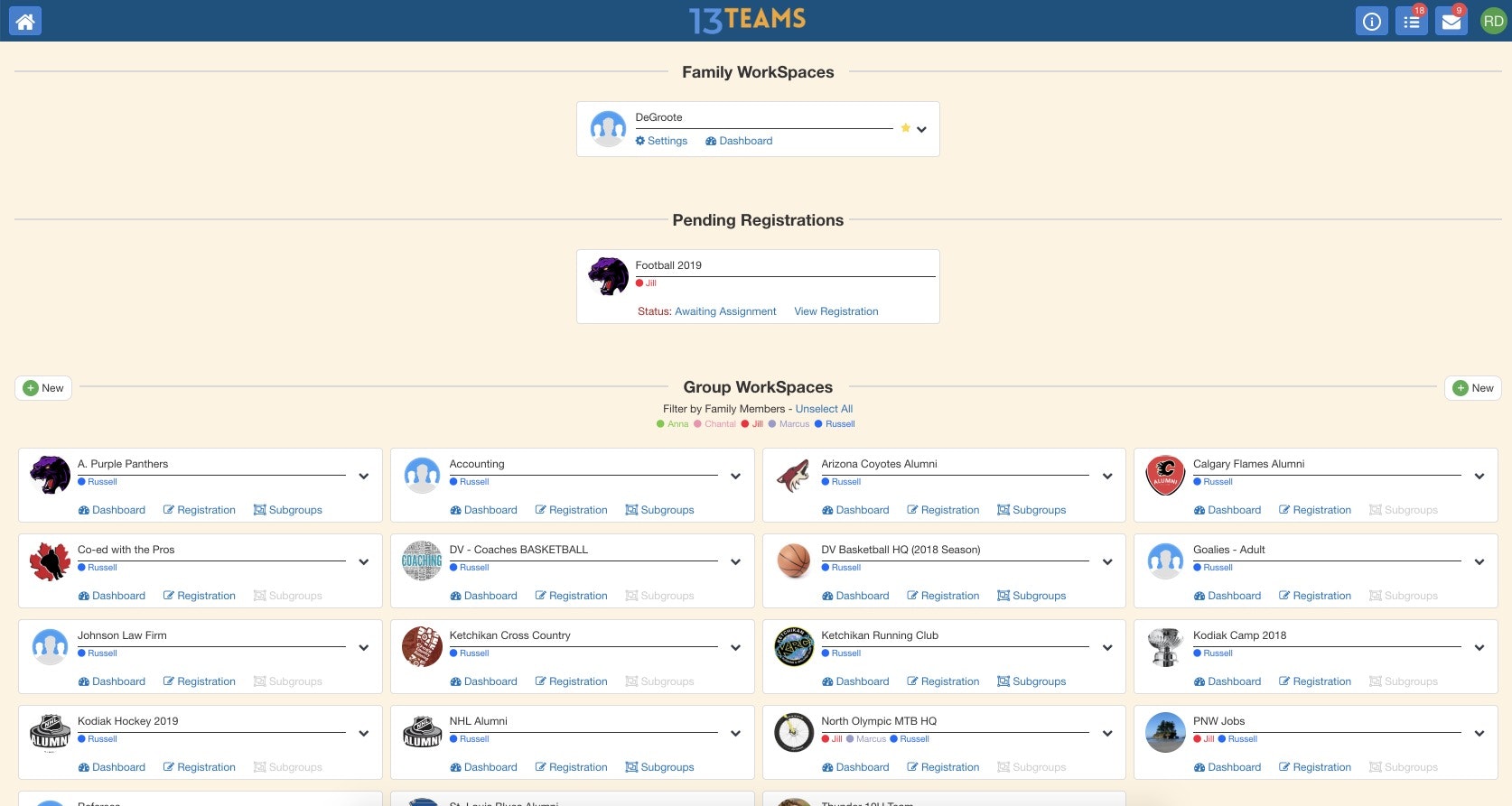 13 Teams - Life Organized gallery image