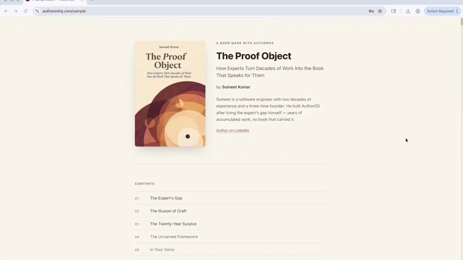 AuthorOS screenshot 1 (video preview)