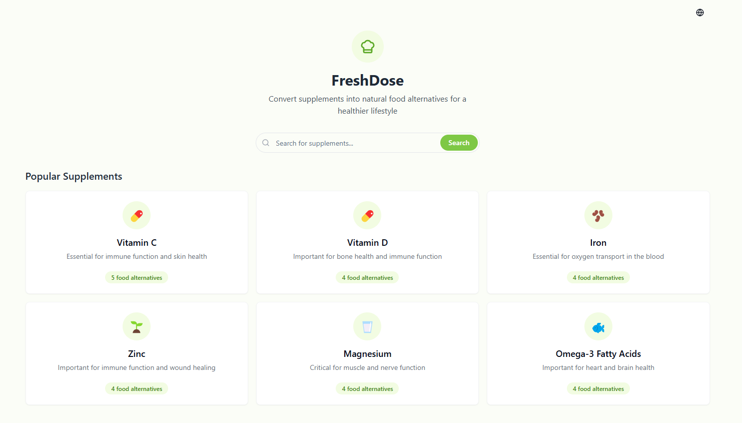 Freshdose - Takviyeleri doğal gıda alternatiflerine dönüştürün medya 1