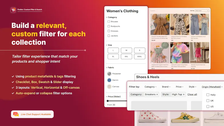 Shopify Findter Custom Filter & Search gallery image