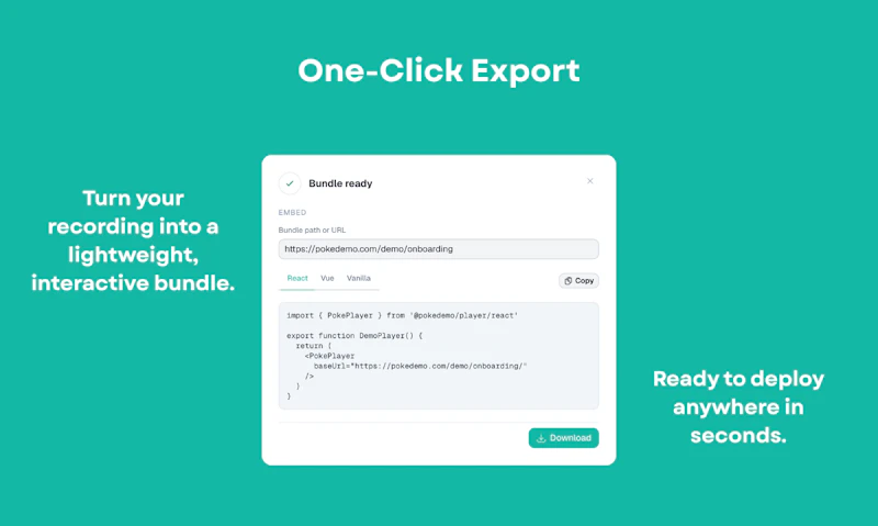 PokeDemo: Self-Hosted Interactive Demos screenshot 6
