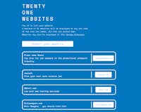 Twenty one websites media 1
