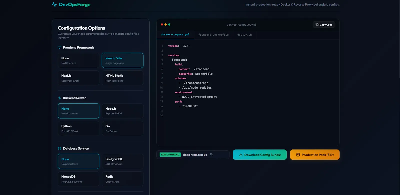 DevOpsForge screenshot 2