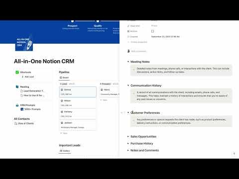 All-in-One Notion CRM gallery image