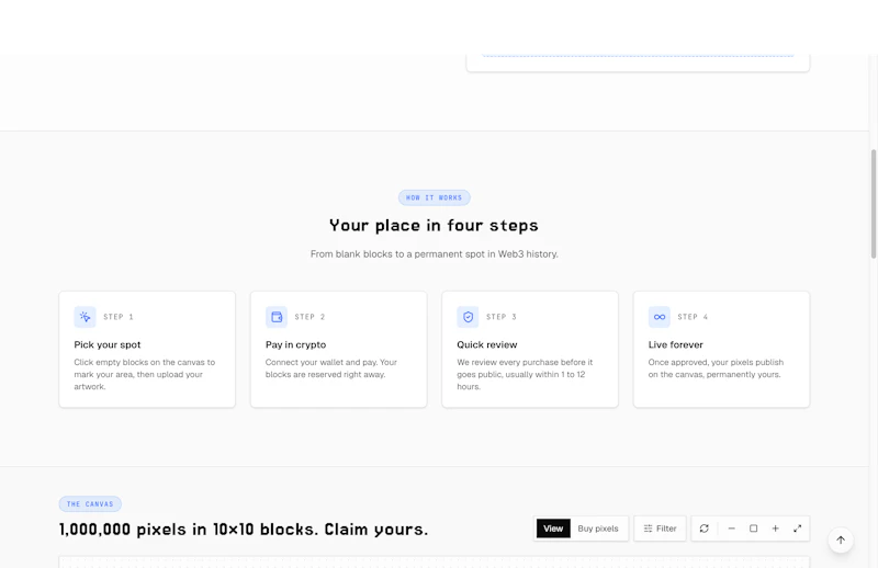 1MillionWeb3 screenshot 3