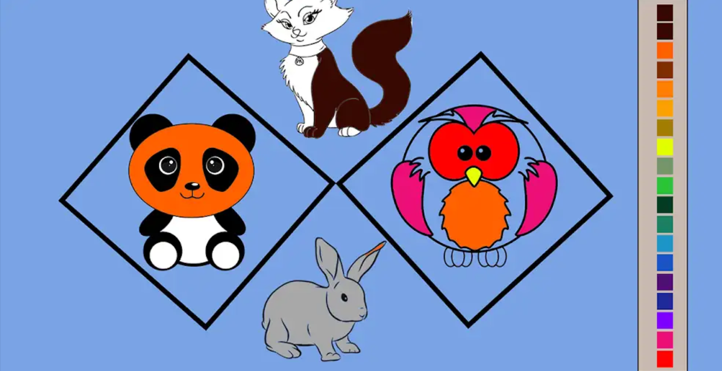 Paint Shapes-Using different colors gallery image