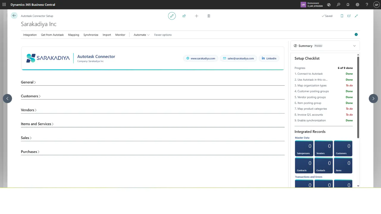 Autotask integration for Microsoft BC gallery image
