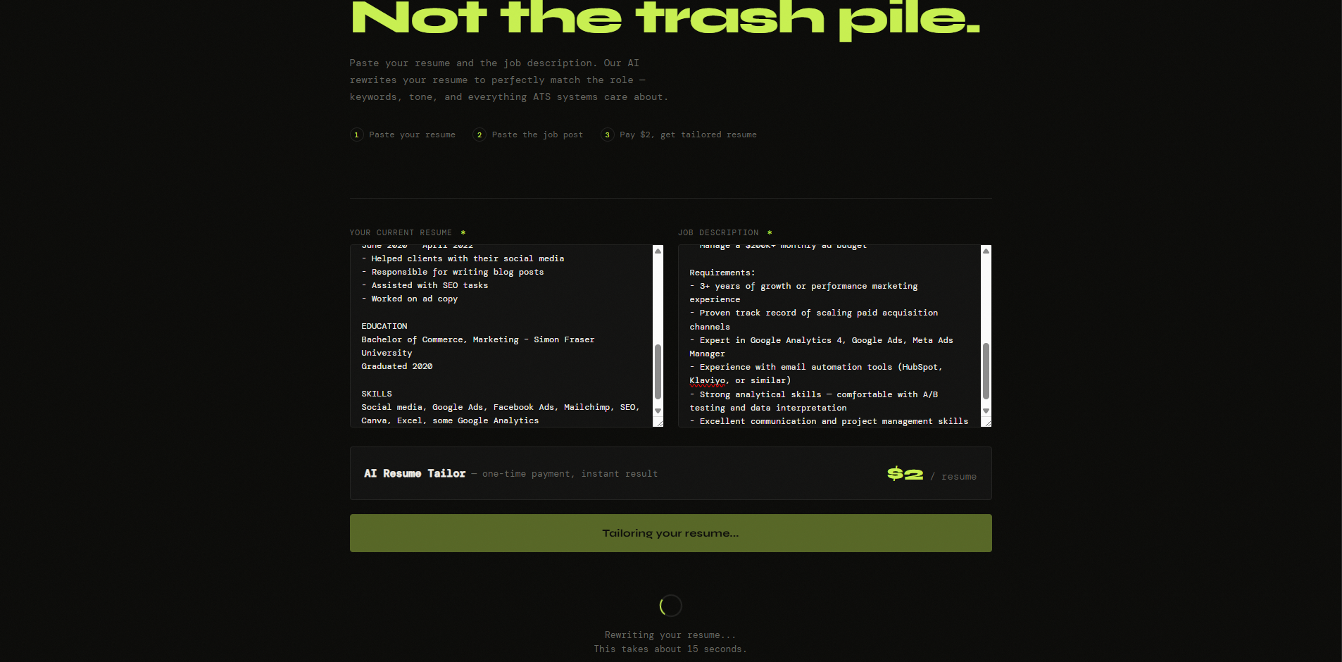 Resume Tailor gallery image