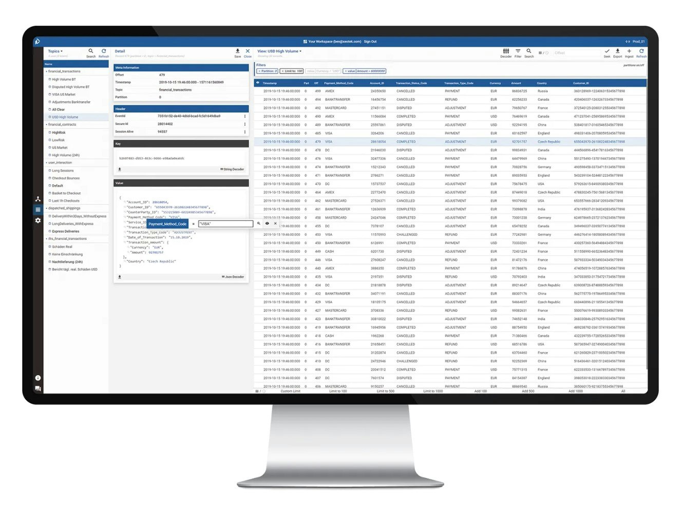 Xeotek KaDeck Kafka UI gallery image