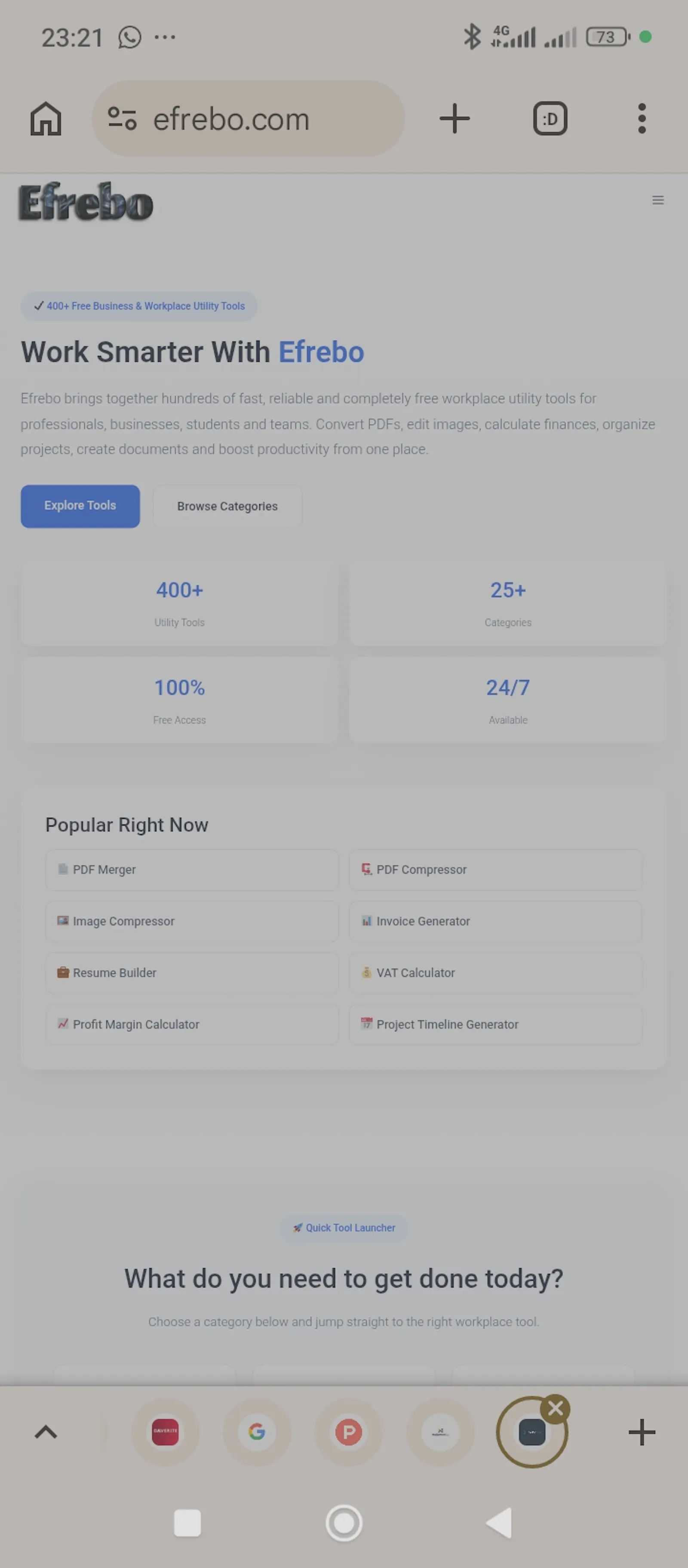 Efrebo.com screenshot 1