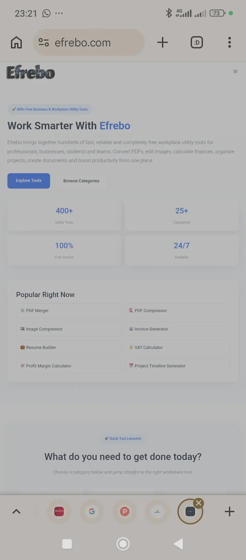 Efrebo.com screenshot 1