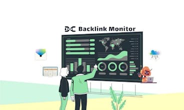 Uma captura de tela da interface do Backlink Monitor, exibindo rel-tags, anchors e atributos verificados.
