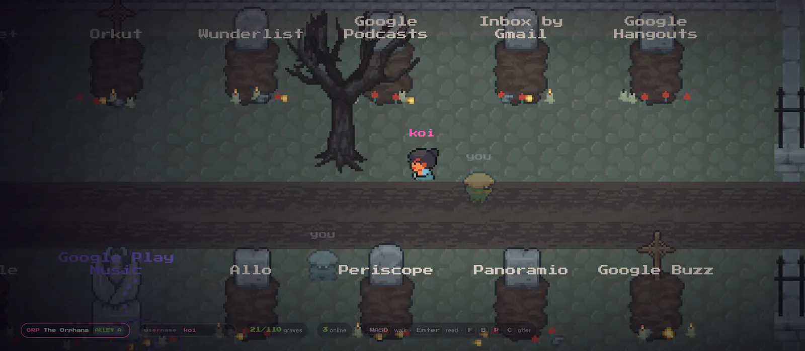 Internet Cemetery screenshot 2