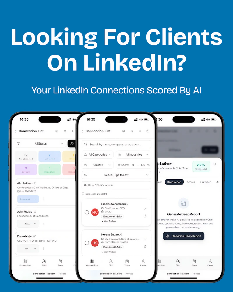 Score your LinkedIn connections screenshot 2