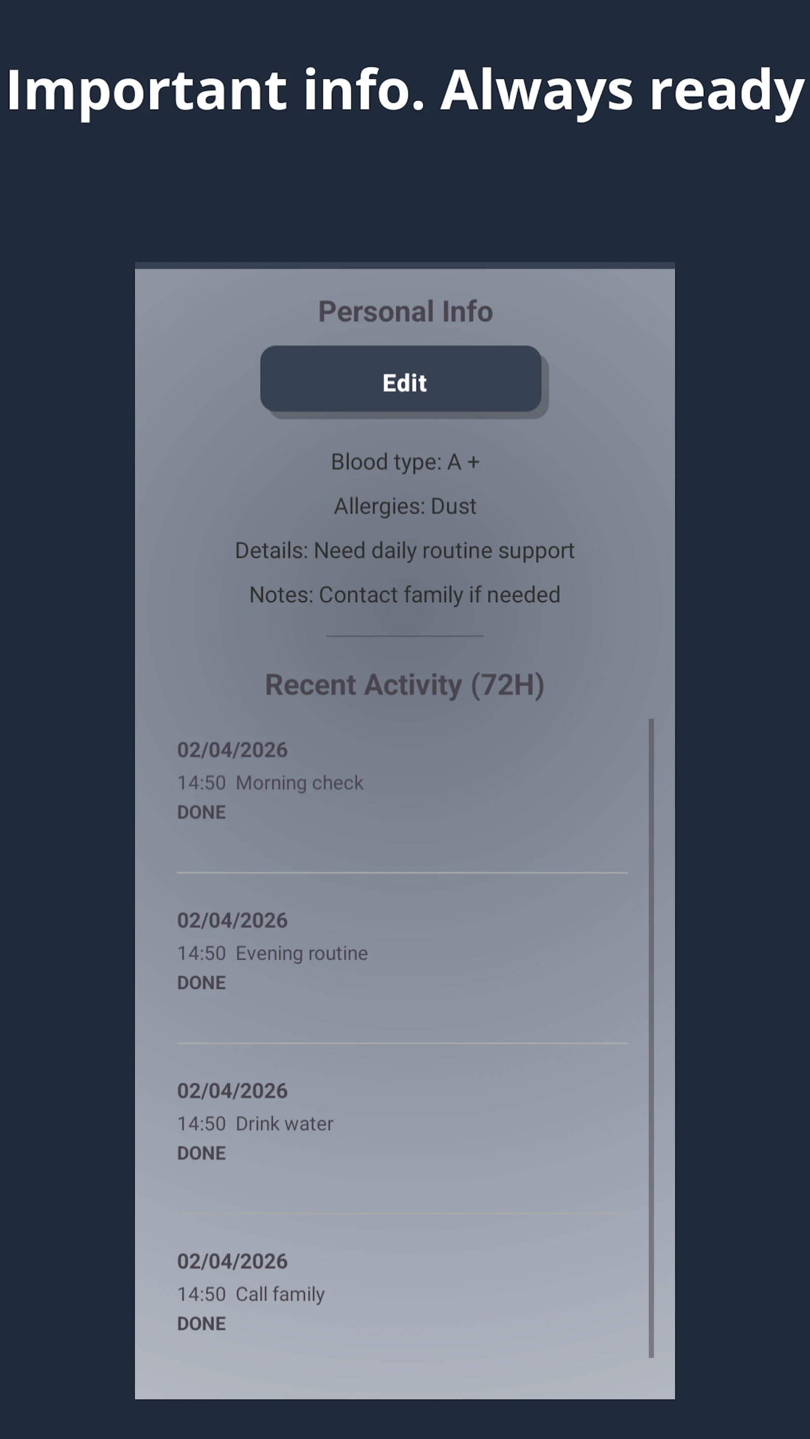 All Is OK: Reminders & Notes screenshot 6