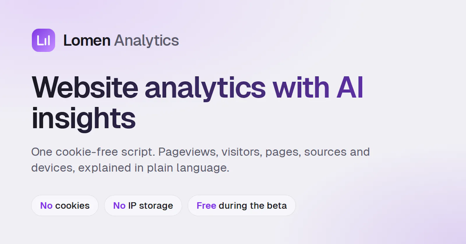 Lomen Analytics screenshot 2