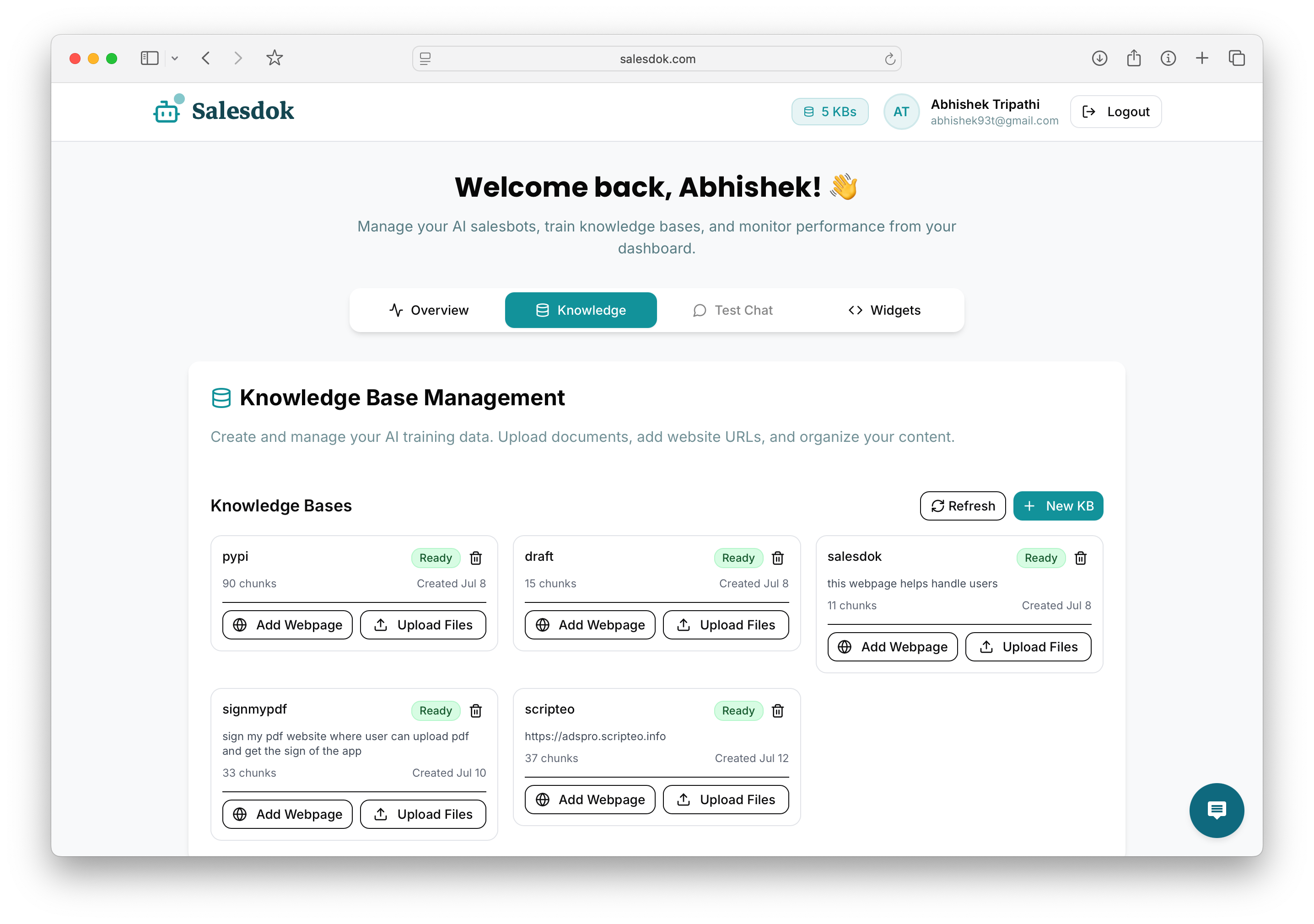 Salesdok - ผู้ช่วยฝ่ายขาย AI - แปลงผู้เยี่ยมชมของคุณในลูกค้าด้วยการแชทที่ใช้พลังงาน LLM media 3