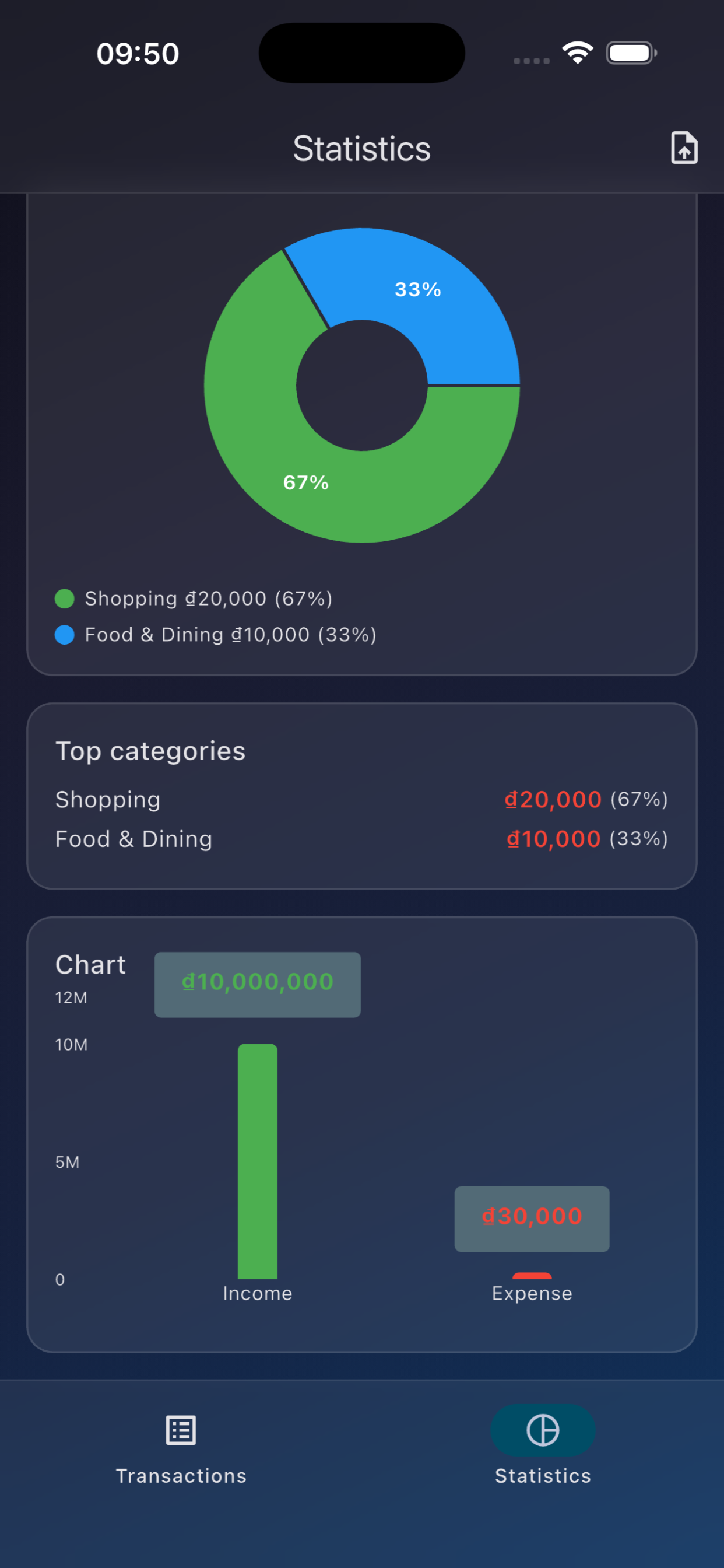 Expense Tracker - Screenshot 2 showing product features and functionality