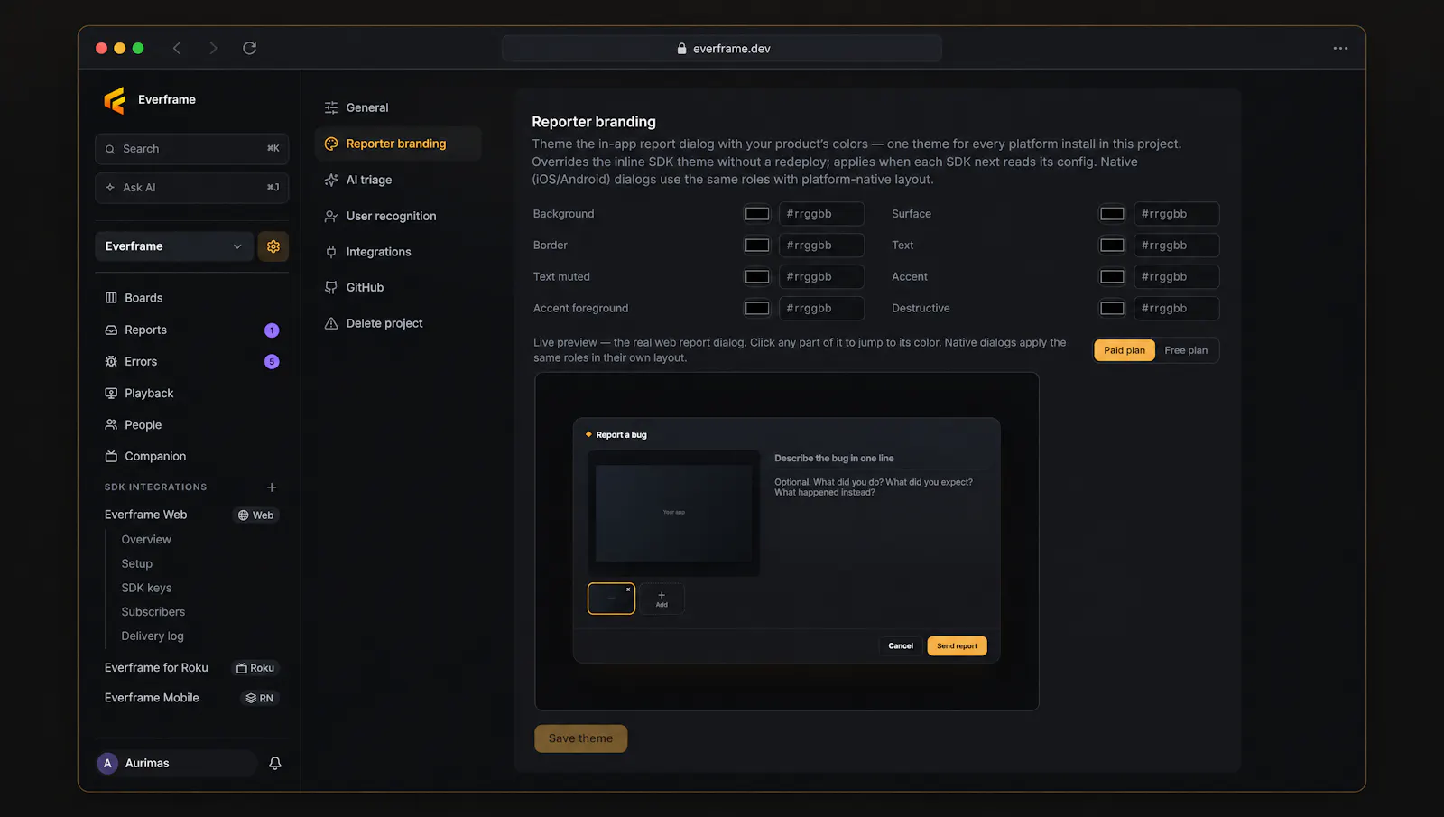 Everframe screenshot 5