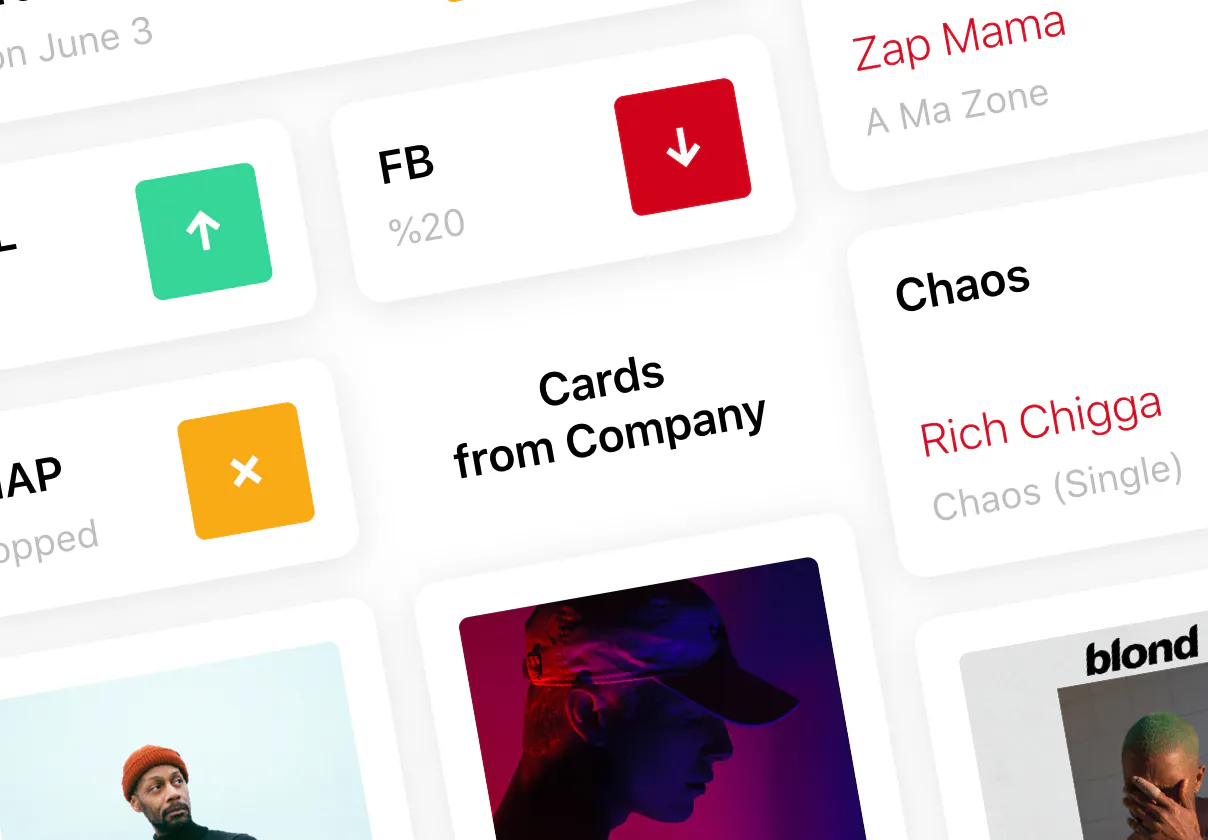 UI Cards Design Kit