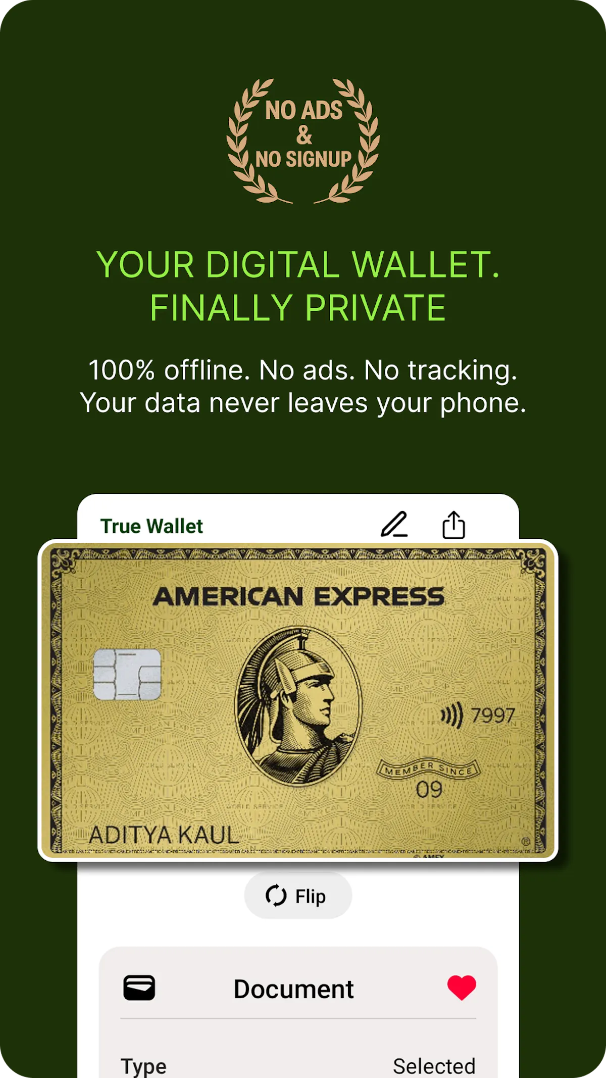 True Wallet: A Simple & Private App