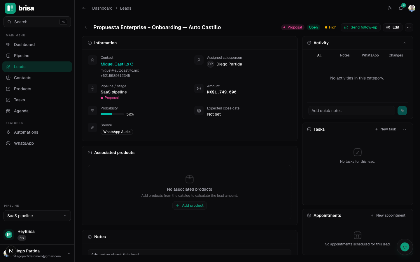 Brisa CRM gallery image