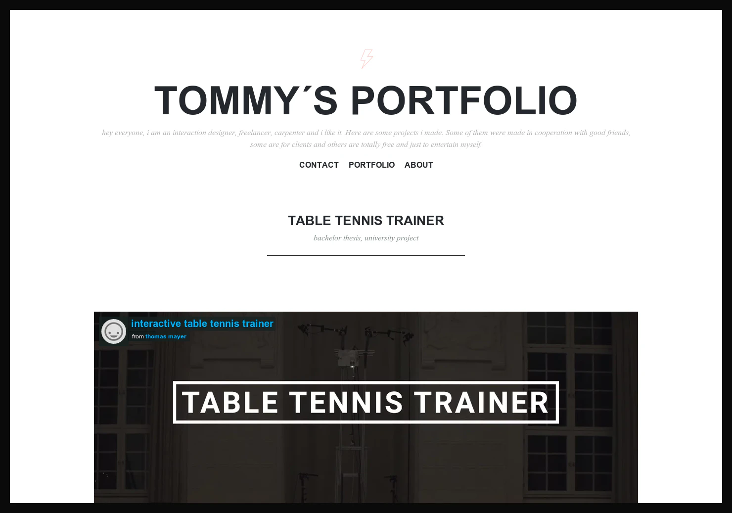 Table tennis trainer