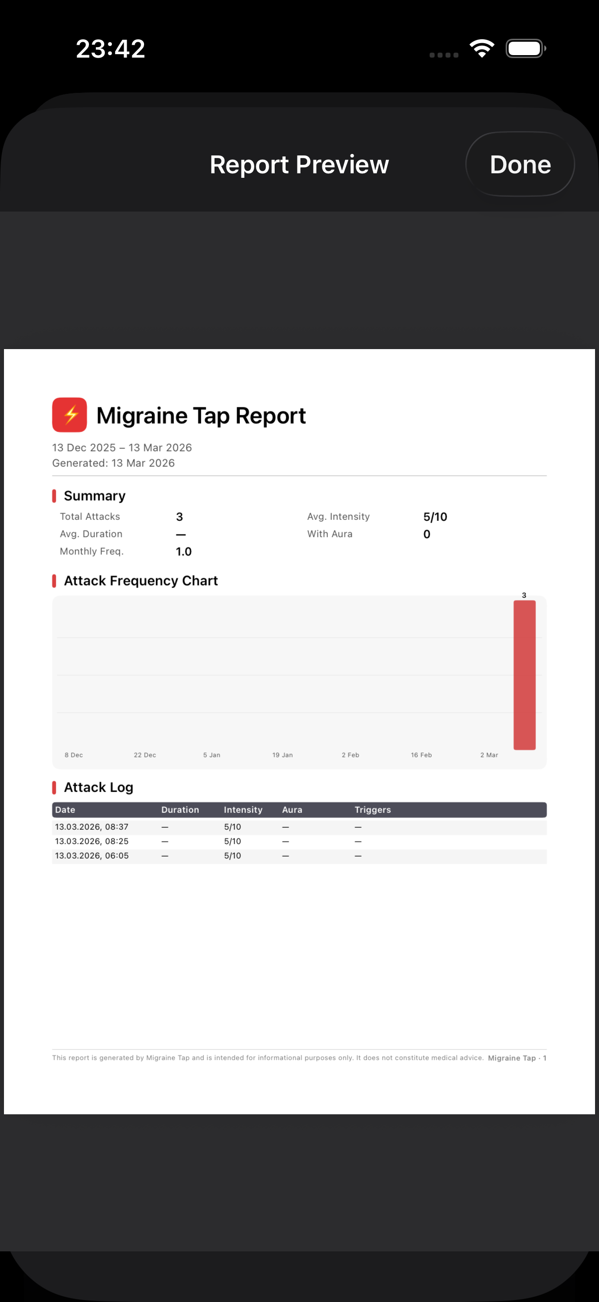 Migraine Tap gallery image
