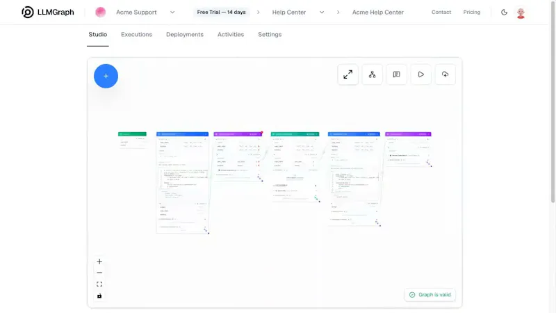 LLMGraph screenshot 1 (video preview)