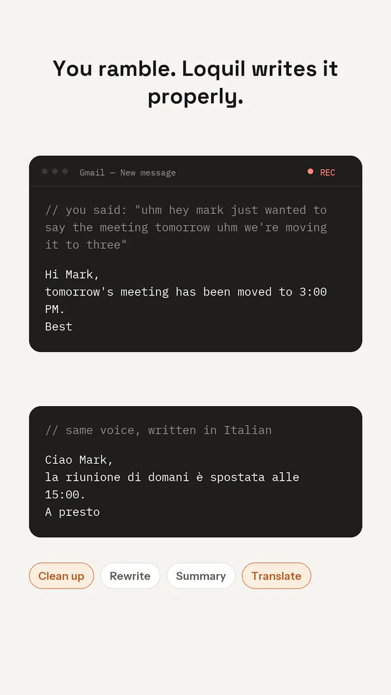 Loquil screenshot 3