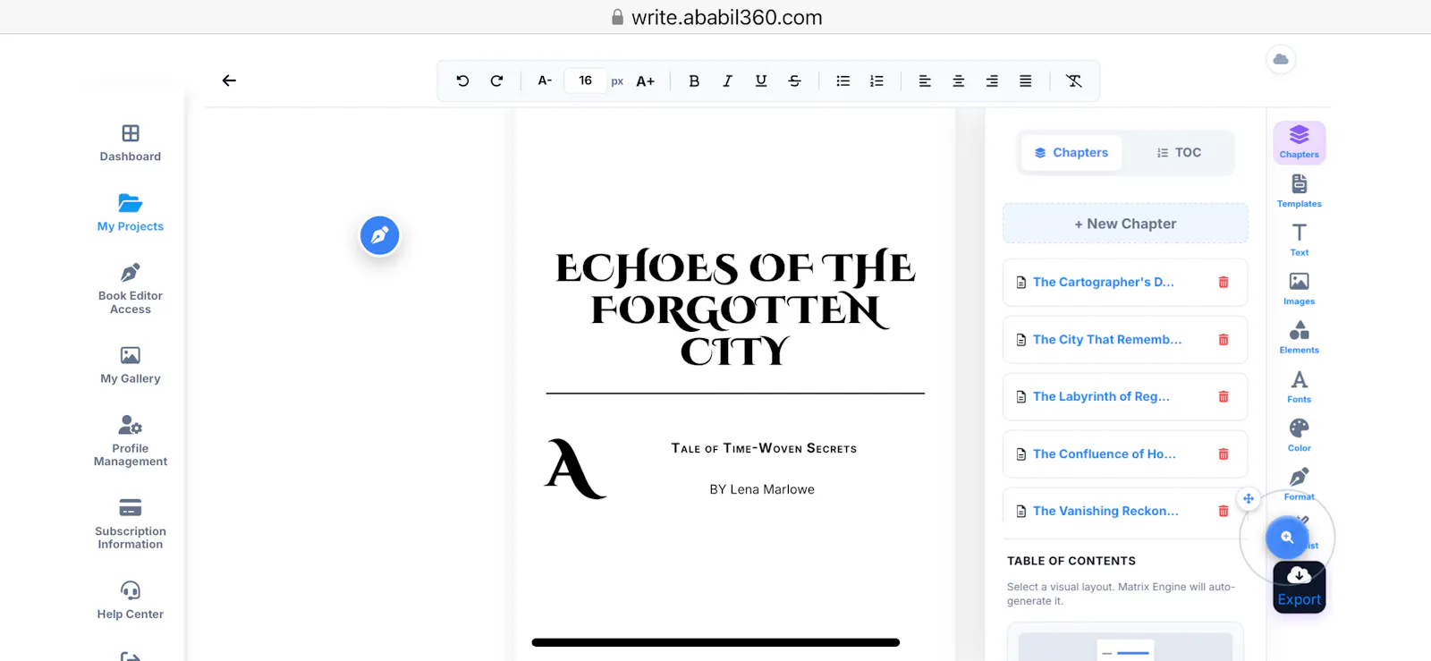 Write Ababil 360 screenshot 1