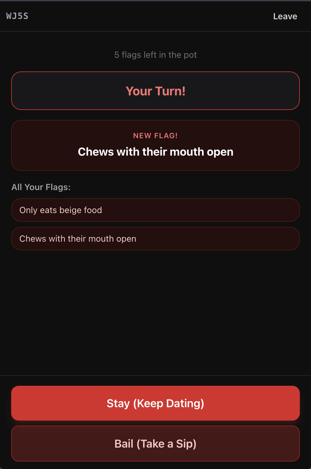 Red Flags - Screenshot 4 showing product features and functionality