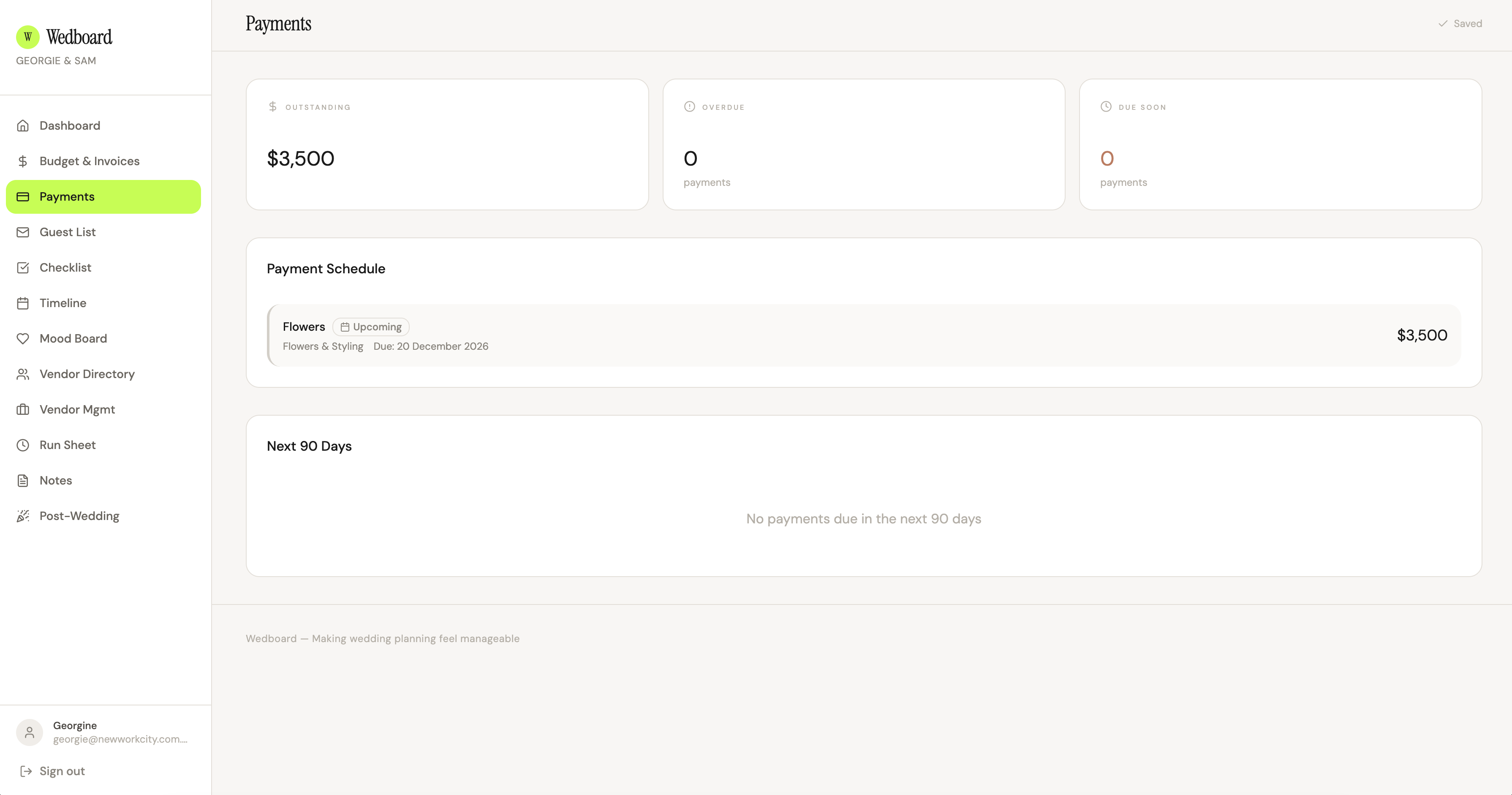 Wedboard gallery image