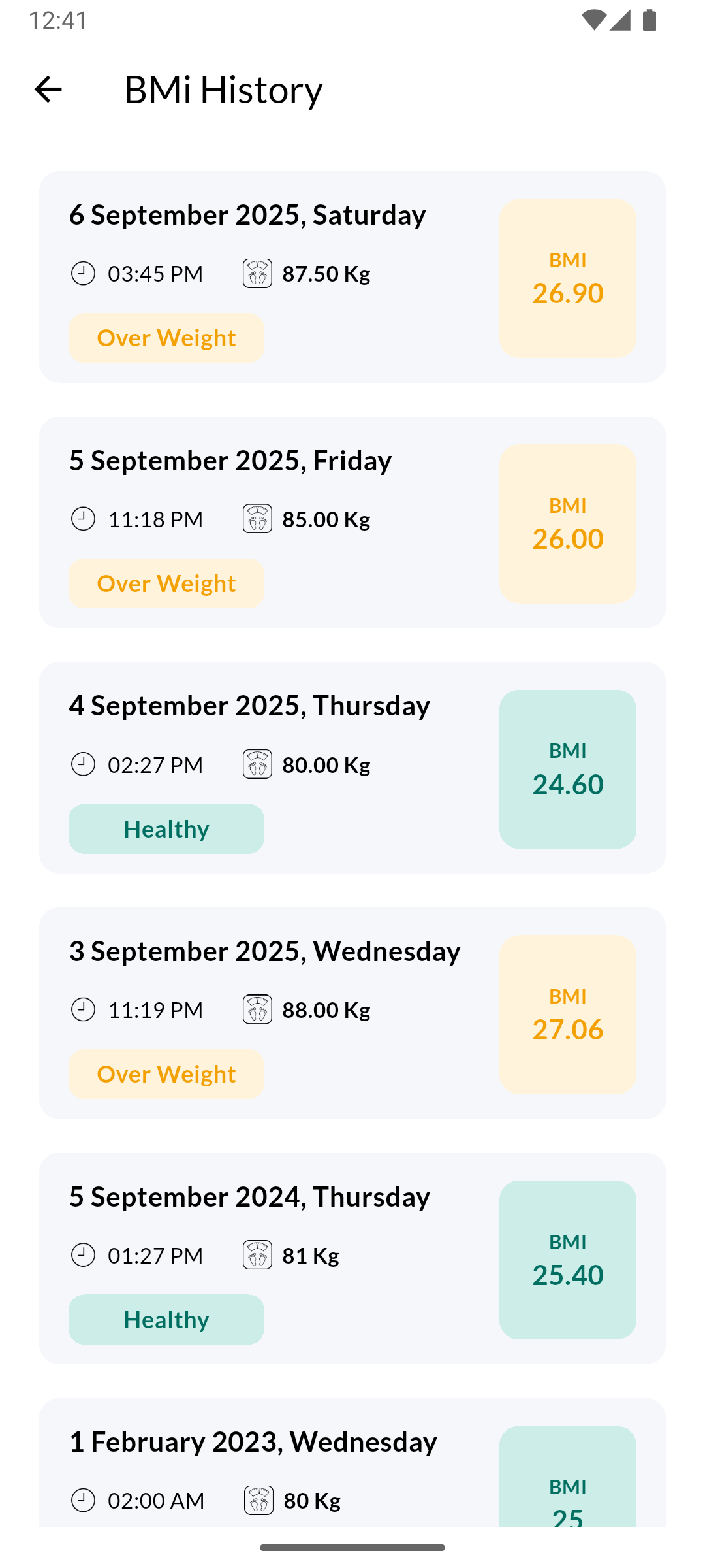 Media Bmiscale - BMI & Tracker Berat 3