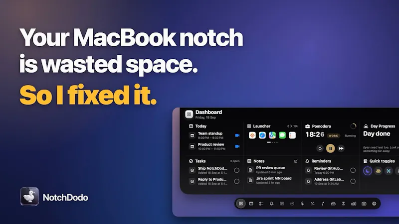 NotchDodo screenshot 1 (video preview)
