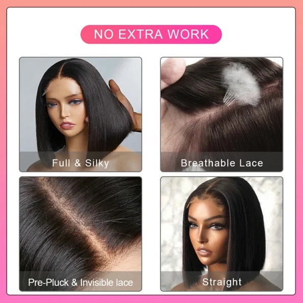 Capelli umani a basso costo corto bob - Capelli umani a basso costo corto bob media 4