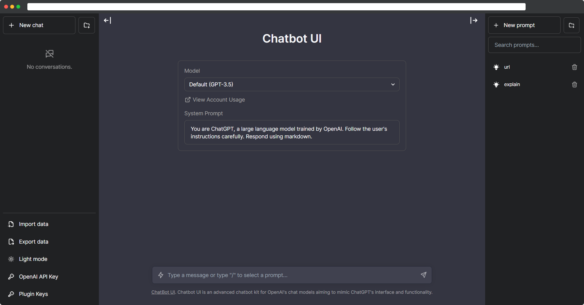 ChatBot UI gallery image