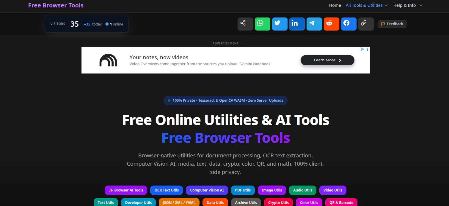 Free Browser Tools