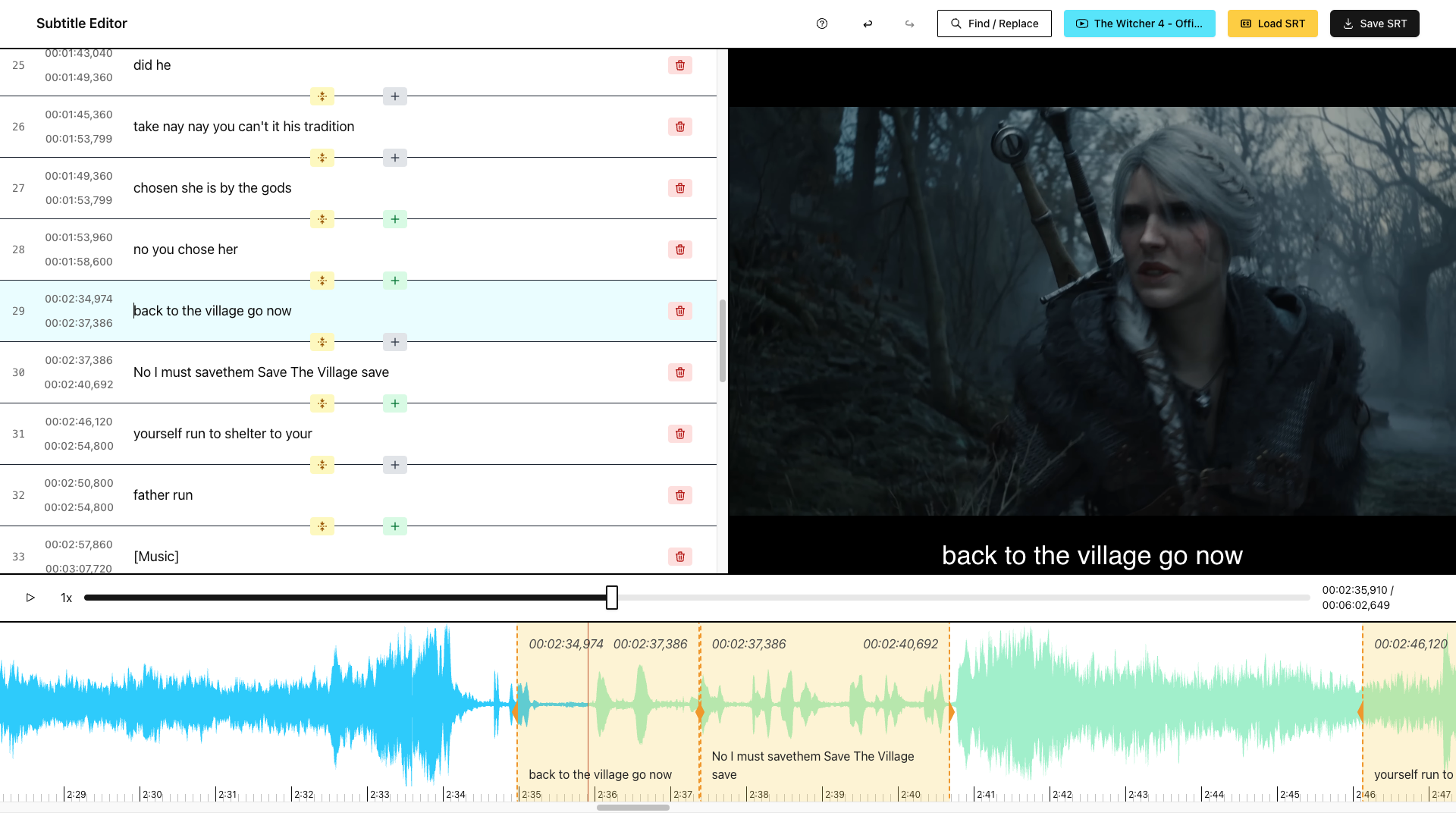Editor di sottotitoli - Strumento di editing SRT permanentemente gratuito e open source media 2