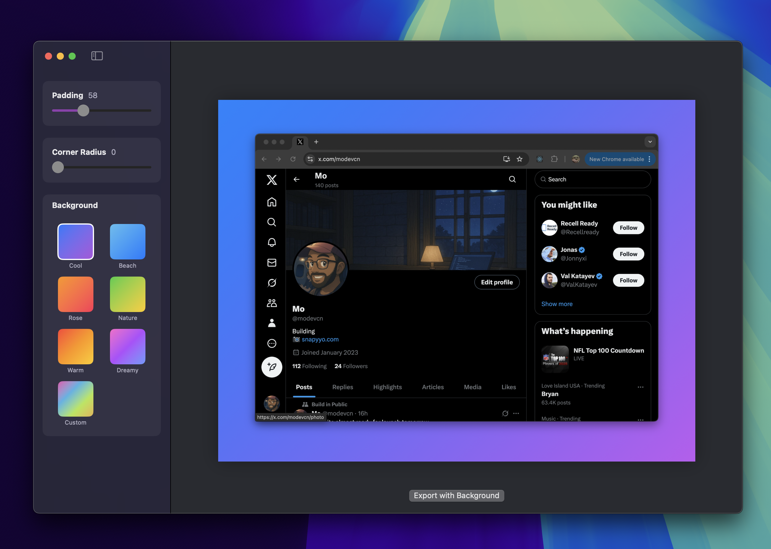 Snapyyo - Hermosas capturas de pantalla y videos con fondos impresionantes media 3