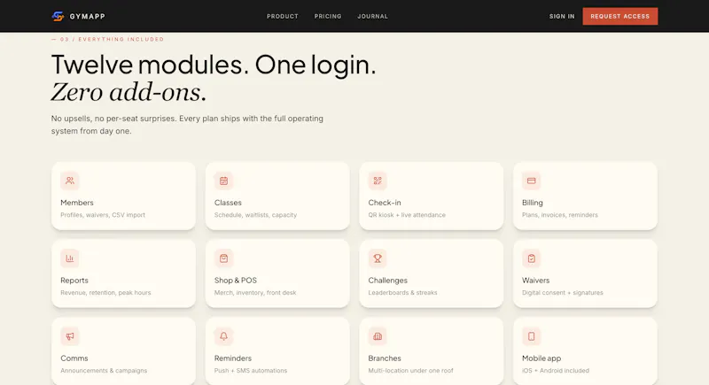 GymApp screenshot 3