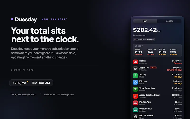 Duesday screenshot 1