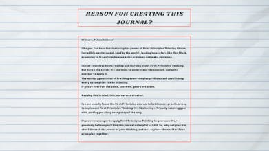 First-Principles Thinking Journal gallery image