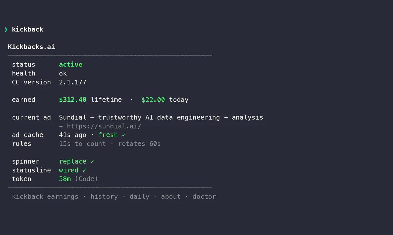 Kickbacks CLI