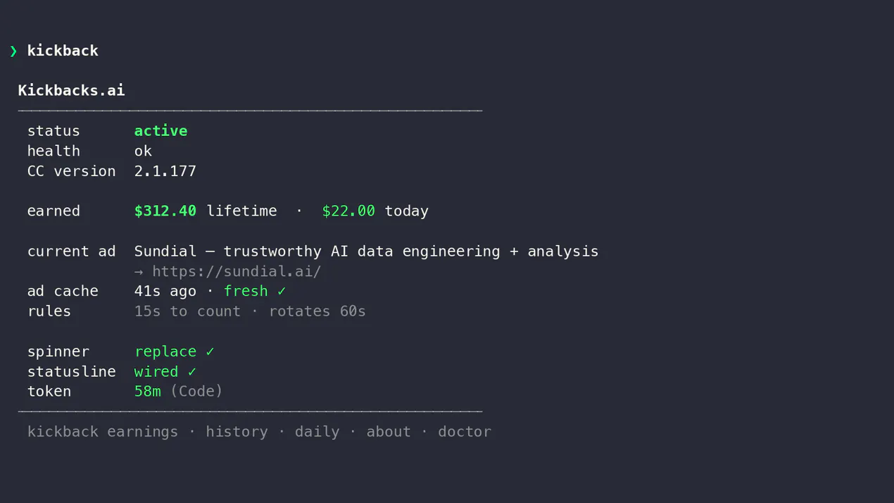 Kickbacks CLI product