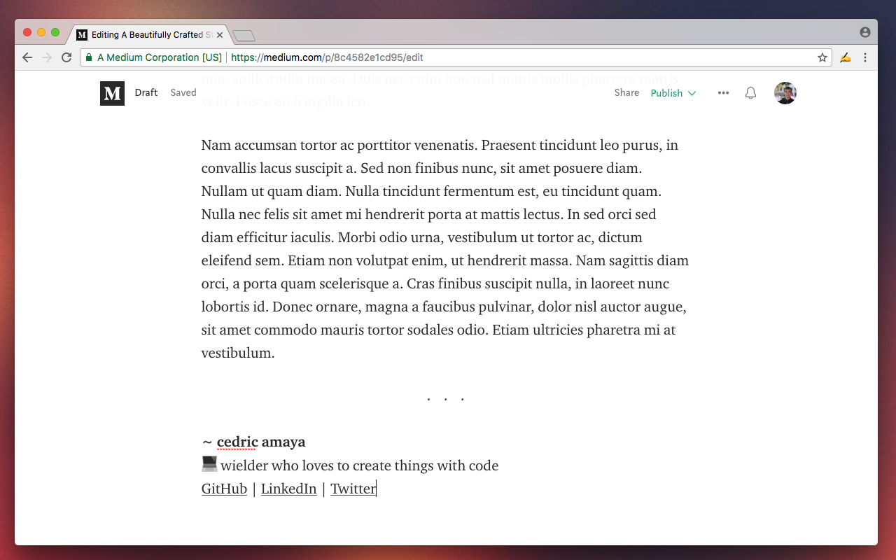 Signature - for Medium gallery image