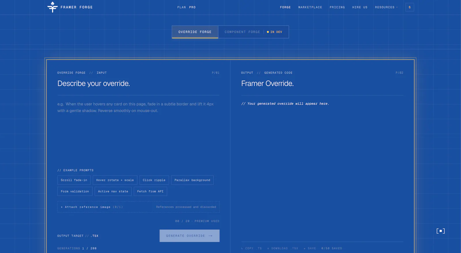 Framer Forge screenshot 3