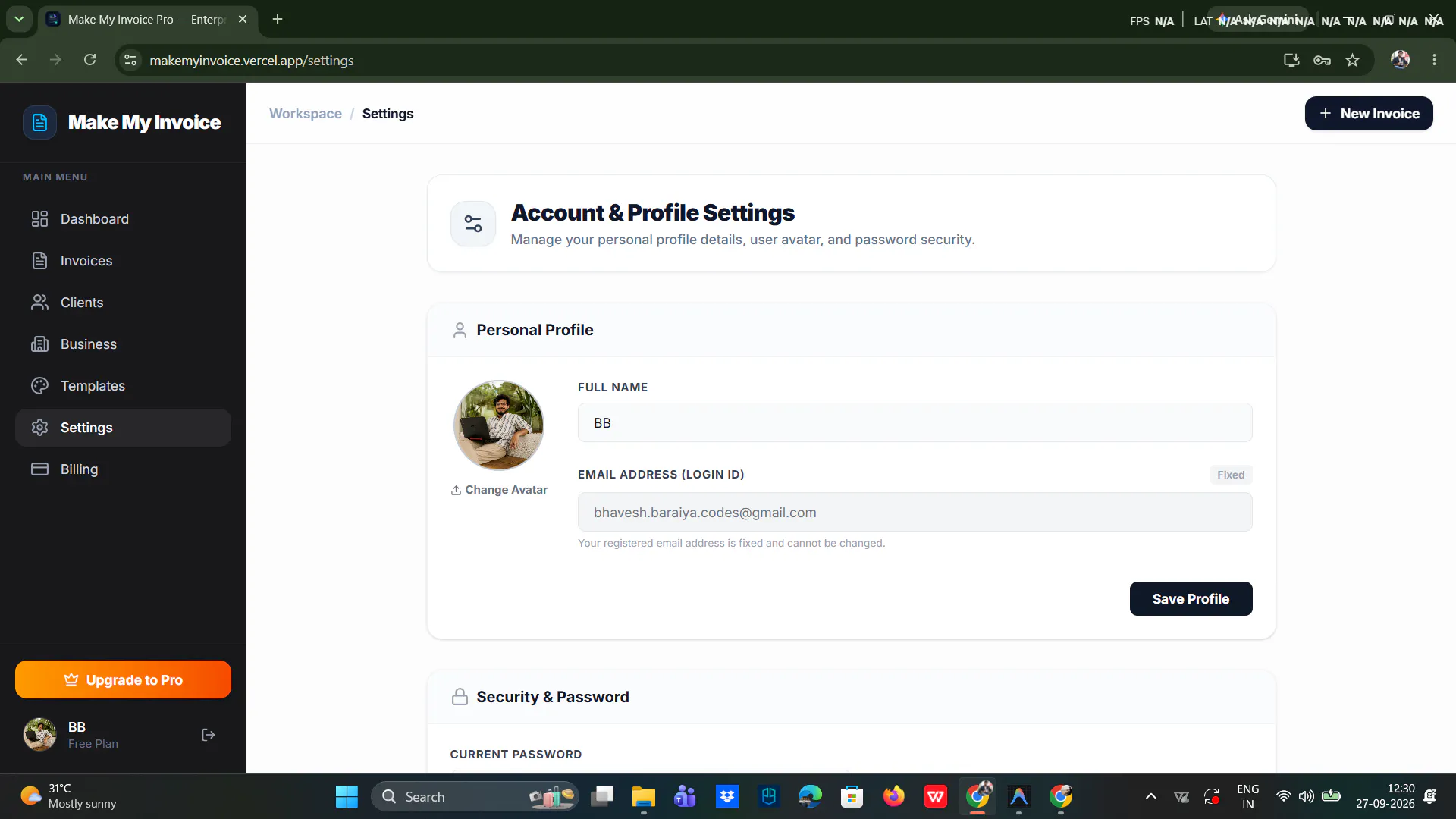 Make My Invoice Pro gallery image